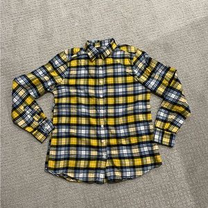 Lands End Plaid Flannel Shirt 6